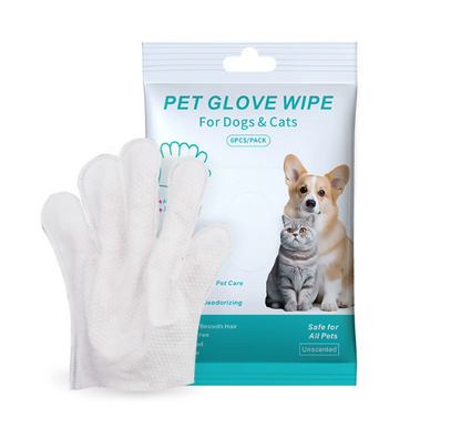 Guantes y Toallitas de Limpieza para Mascotas