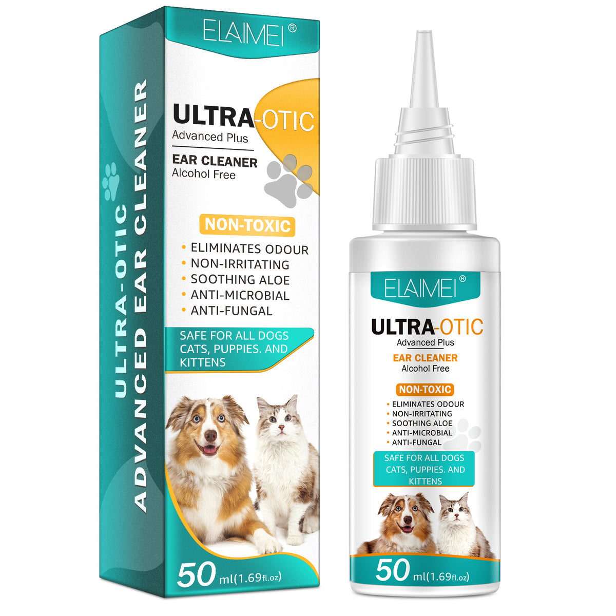 Limpiador de Oídos para Mascotas – 50 ml