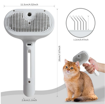 Cepillo Pulverizador para el Pelaje de Mascotas